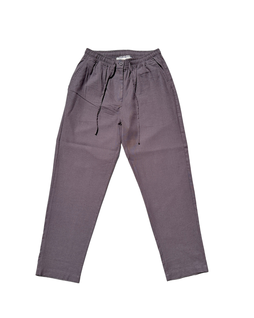 "soft grey" linen pants.