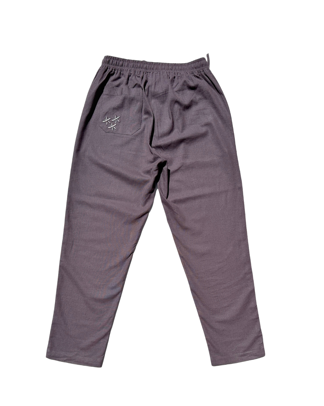 "soft grey" linen pants.