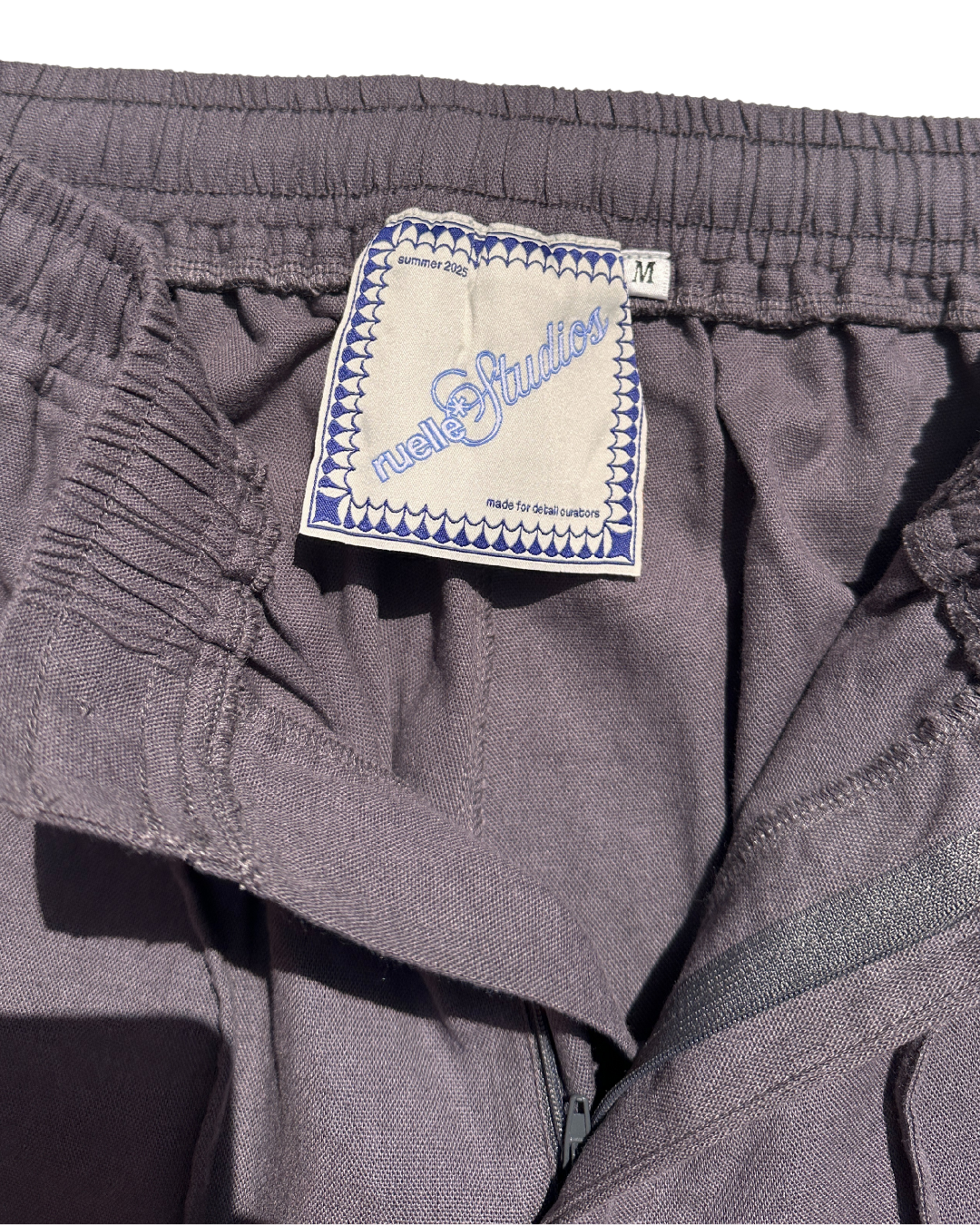 "soft grey" linen pants.