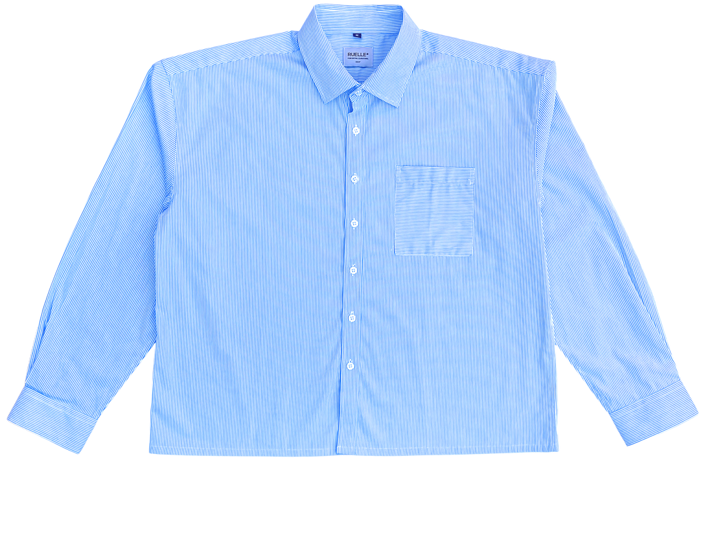 "distorted blue lines" shirt