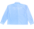 "distorted blue lines" shirt