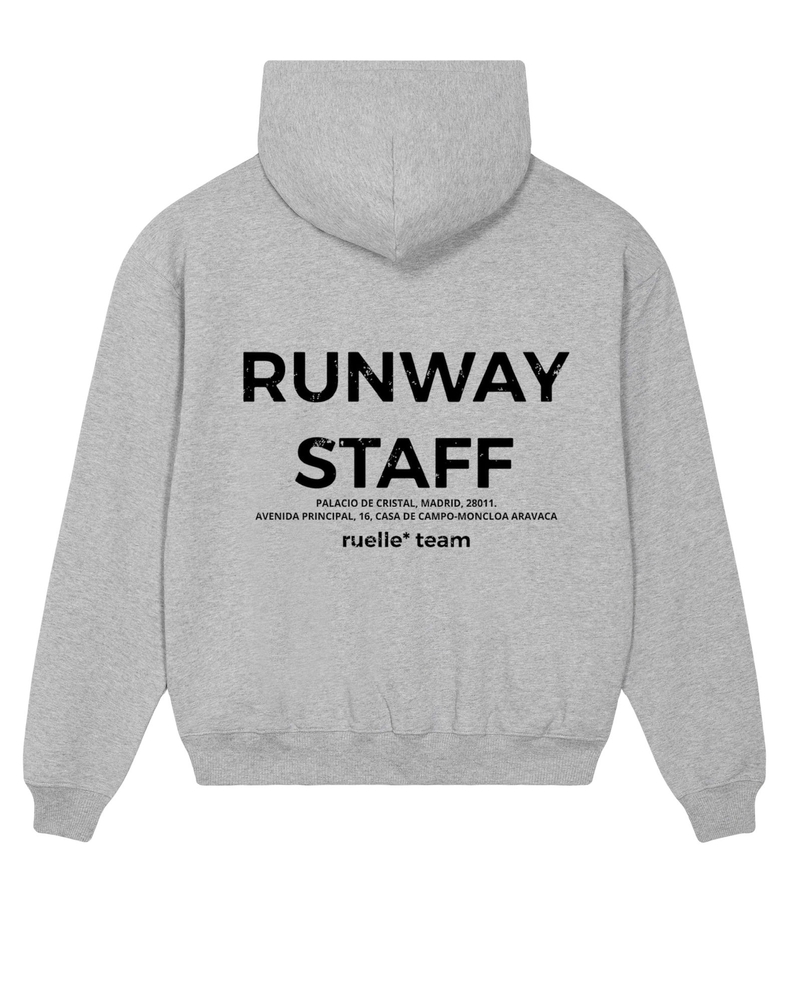 "ruelle* staff" hoodie